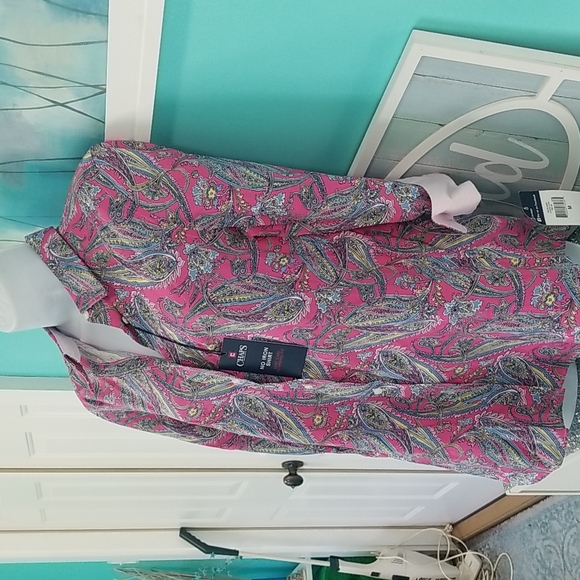 NWT Chaps "No Iron" Blouse - Picture 10 of 11